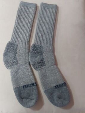 NWOT RedHead Men's Crew Athletic Socks in Light Gray